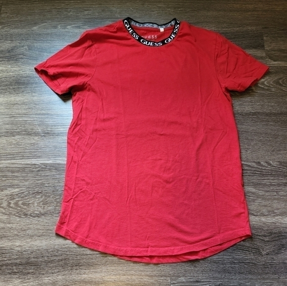 Guess Los Angeles Mens Curved Hem Tee Shirt Medium - Picture 1 of 5